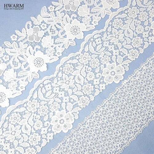 Skirt Dress Decoration Wedding Lace Fabric Sewing Trim Diy Milk Silk Water Soluble Curtain Women Childrens Clothing Accessories