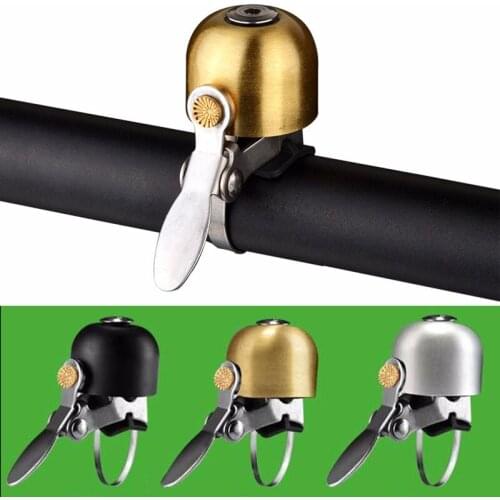 ROCKBROS MTB Classic Retro Bicycle Bell Alarm Metal Handlebar Horn Crisp Sound Bike Accessories Outdoor Cycling Safety 4 Colors