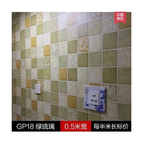 Waterproof Sticker Moisture-Proof of Oil wallpaper bathroom waterproof stickers high temperature resistant tile wall stickers