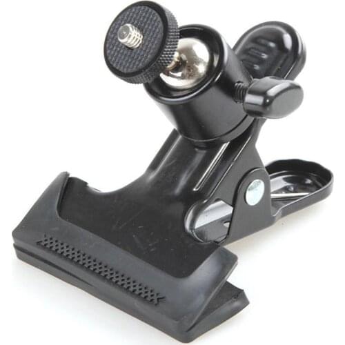 Clip with Standard Ball Head 1/4 Screw Mount Metal Camera Holder Grip Camera For Studio Universal Photography Clamp T8N5