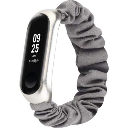 Scrunchie Elastic Watch Bands For Xiaomi Mi Band 5 4 3 Strap Women Watchband For Mi Band 5 4 3 Bracelet Sport Breathable