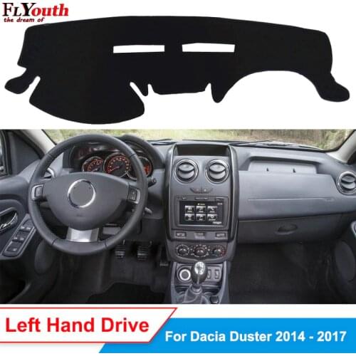 Car Dashboard Cover Dashmat For Dacia Duster 2014 2015 2016 2017 Automobile Dash Mat Sun Shade Pad Carpet Anti-UV Non-slip 1Pc