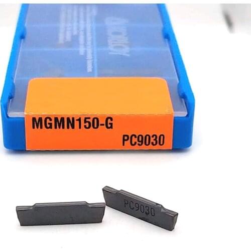 10PCS MGMN150 G PC9030 slotted carbide blade MGMN 150 high quality lathe tool turning tool separation slotting tool separation