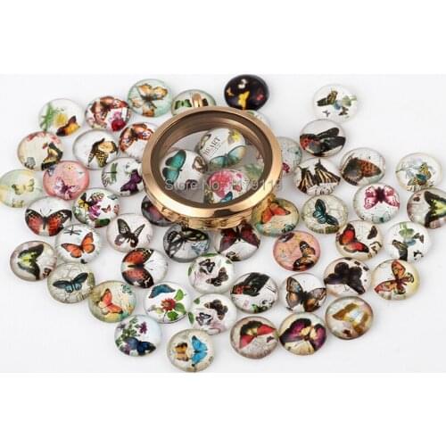 New Items Magic Cartoon Butterfly Floating Crystal Charms Fit Glass Floating Locket Jewelry CMM#950(Free Shipping)