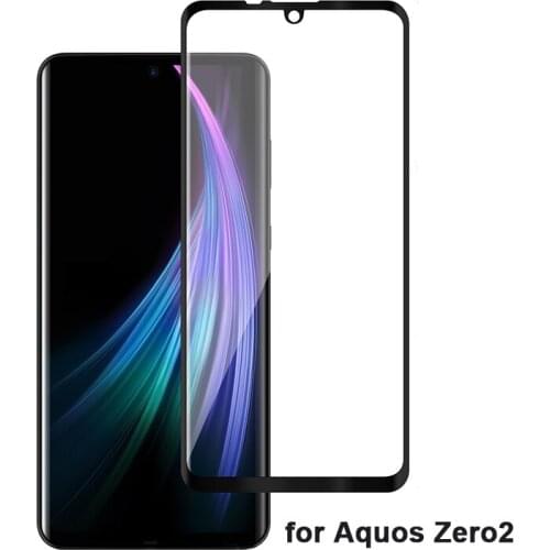 3D Curved Tempered Glass For Sharp Aquos Zero2 R6 Black Edge Screen Protector For Aquos R6 Zero 2 Full Cover 9H Protective Film