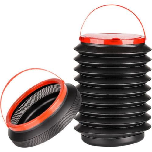 Car Trash Bin Multifunctional Retractable Car Storage Bin Portable Outdoor Fishing Bucket Water Bucket Folding Car Trash Can