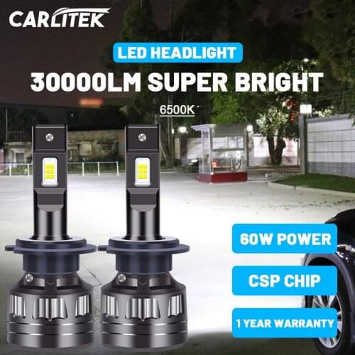Carlitek Hb3 9005 Led Bulb 12V Hb4 9006 Ice Lamp 30000Lm H4 H7 H11 Headlight 6500K H8 H9 Lamps For Auto Super Bright Spotlights