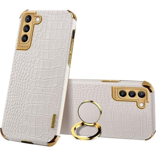Crocodile leather texture Cover For Samsung Galaxy A 52 72 A 12 Note20 Ultra Back Cover For Samsung Galaxy S21 S20 FE Plus Ultra