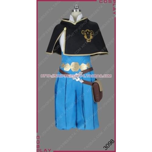 Black Clover Kingdom Magic Knight Black Bull Squad Grey Uniform Outfit Clothing Anime Cosplay Costume S002