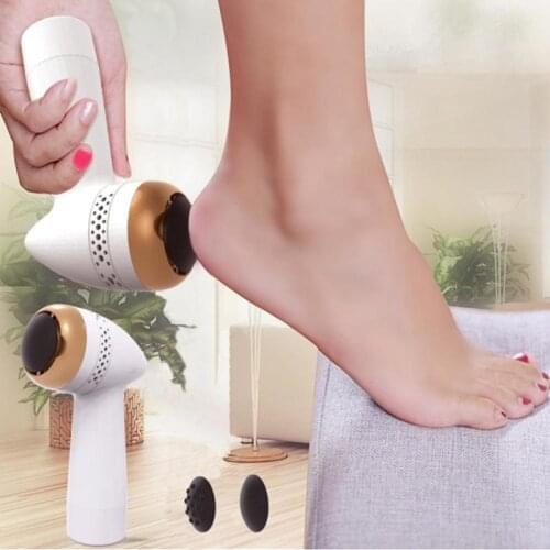 Electric Pedicure Tools Foot Care Tool with 3pc Abrasive Head Machine Callus Remover Foot File for Foot Heel Skin Massage Head