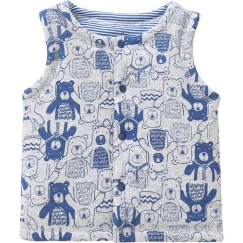 Girls Cotton Vest Jackets New Baby Kids Autumn Winter Toddler Clothing Vests Waistcoat Sleeveless Cardigan Shirts Kid Outerwear