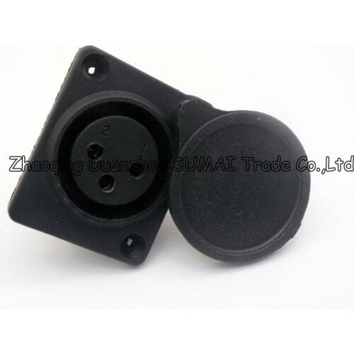 Good Audio MIC Connector XLR 3 Pin female Panel jack,3Pin XLR KTV Microphone/ Speakers socket,Silver-plated Pin