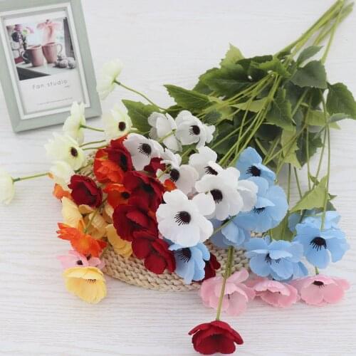 Simulation 8 heads Lotus Wedding Flowers Venue Layout Artificial Silk Flowers