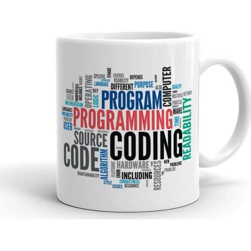 Coder Coding Software Developer Ceramic Mug Cup Porcelain Coffee Mugs Tea Cups Hot Drinks Souvenirs