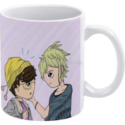 Amami X Oc Coffee Mugs Ceramic Personalized Mugs 11 Oz White Mug Tea Milk Cup Drinkware Travel Mug Danganronpa Amami Danganronpa