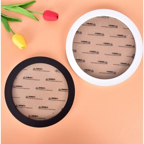 Round Photo Frame DIY Wooden Photo Frames Wall Mounted Hanging Picture Frames