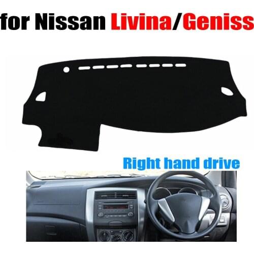 Car dashboard cover mat for Nissan LIVINA / GENISS all the year Right hand drive dashmat pad dash covers dashboard accessories