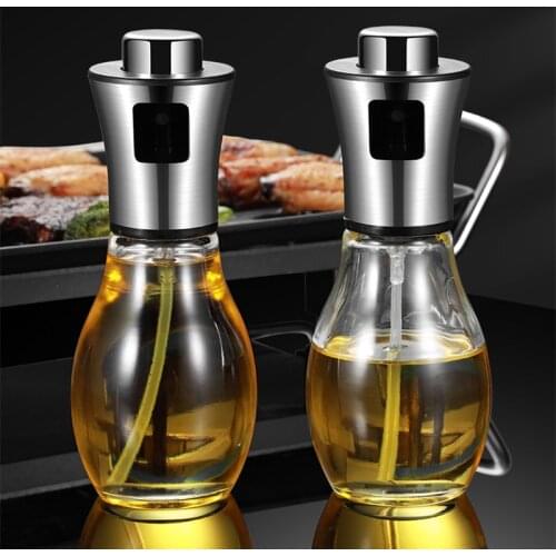 Kitchen Cooking Tools Oil Dispenser Soy Sauce Vinegar Condiment Container For 200ML Glass And Stainless Steel Oil Bottle