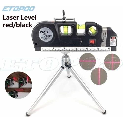 Laser Level Vertical Measure Line Tape With Tripod Adjusted Multifunctional Standard Ruler Horizontal Lasers Instrument Tools