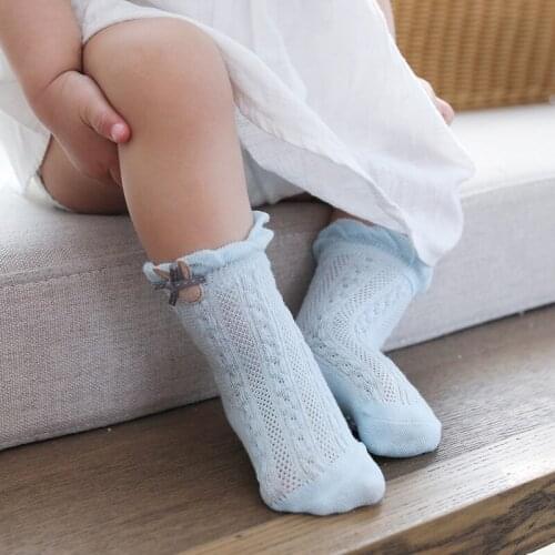 3Pairs/lot Infant Baby Socks Summer Mesh Thin Baby Socks for Girls Cotton Newborn Boy Toddler Socks Baby Clothes Accessories