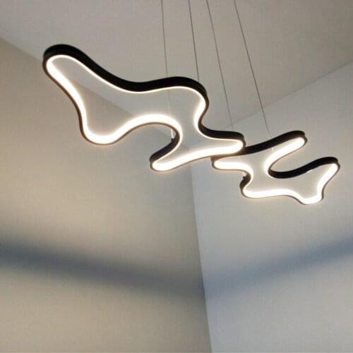 Black or White Finish L900mm Hot LED Pendant Lamp Modern LED Pendant Lights for dining room Hanging Lamp Lustre 110V 220V