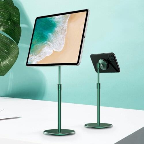 Magnetic Tablet Mobile Phone Holder Lifting Lazy Telescopic Desktop Stand For iPad Pro Air iPhone 11 12 Aluminum Alloy Bracket