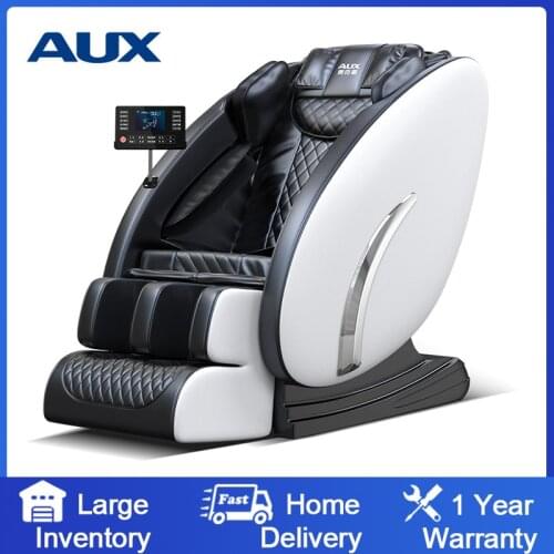 AUX Q5 Hot Selling Electric Full Body Massage Chair,Luxury Leather Kneading Vibration Heated Sofa,Zero Gravity Massage Chair