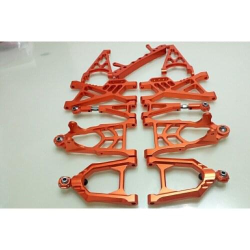 CNC Alloy Suspension Arm Front and Rear Set for 1/5 Hpi Km Rofun Rovan Baja 5b Truck Rc Car Toys Parts