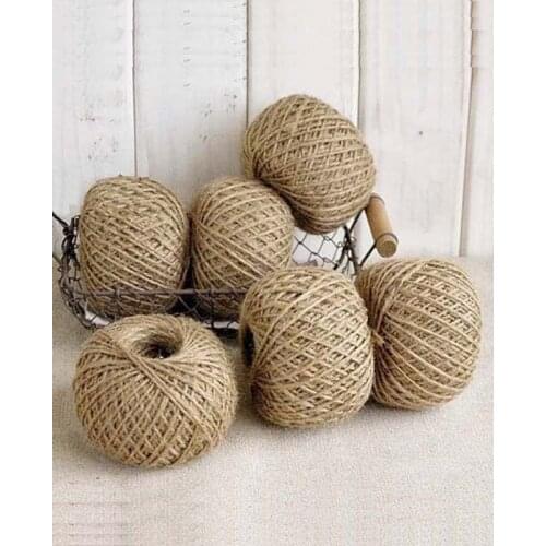 100m/lot 3 Ply Natural Jute Twine Burlap String Hemp Rope Wedding Gift Wrapping Cords Thread Events Party Decor