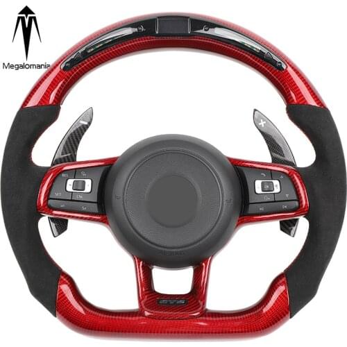 Suitable for Volkswagen gti gts R gli gtd modified alcantara carbon fiber steering wheel