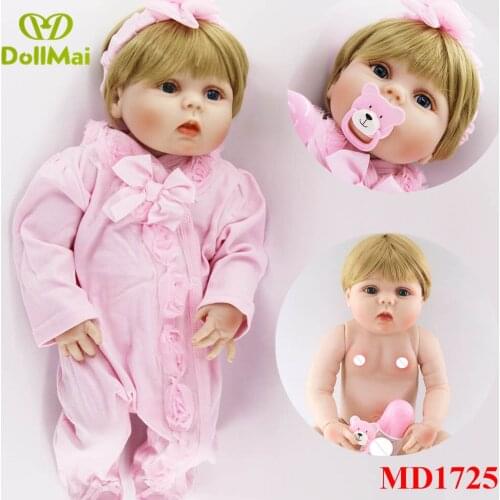 57cm Real Silicone Reborn Girl Baby Doll Toys alive baby Newborn Princess Babies Doll Lovely Birthday Gift bebes reborn