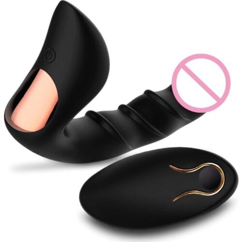 Male Vibrating Prostate Massager Sex Toy 10 Stimulation Patterns for Wireless Remote Control Anal Pleasure dropshipping