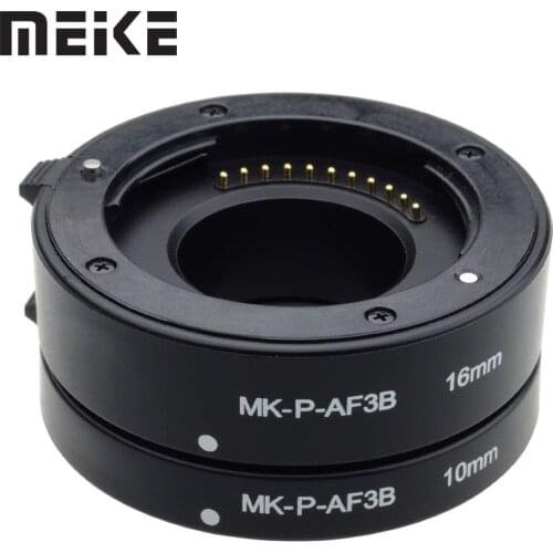 Meike P-AF3-B Auto Focus Automatic Macro Extension Tube DSLR (10mm, 16mm) for Panasonic Olympus Micro 4/3 System Camera