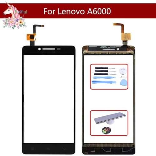 High Quality 5.0" For Lenovo A6000 A 6000 Touch Screen Digitizer Sensor Outer Glass Lens Panel Replacement