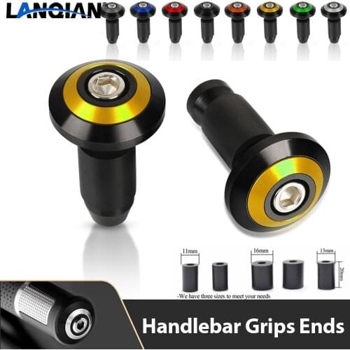 Motorcycle Handle Bar Ends Cap Anti Vibration Silder Plug For Suzuki RM RMZ RMX DR Djebel 85 125 250 400 450 S SM XC SB Parts