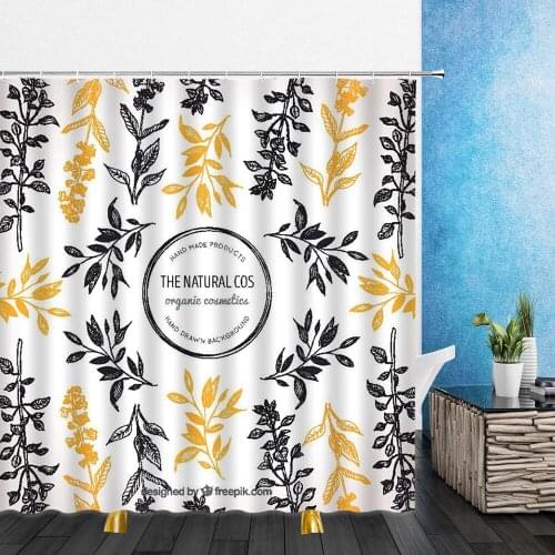 Cartoons Shower Curtains Summer Animal Green Plants Colorful Leaves 3D Bathroom Home Decor Waterproof Polyester Cloth Curtain