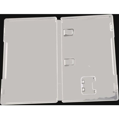 10pcs Transparent box Game Card Cartridge Holder Case shell For Switch NS game card with book holder for inserted cover