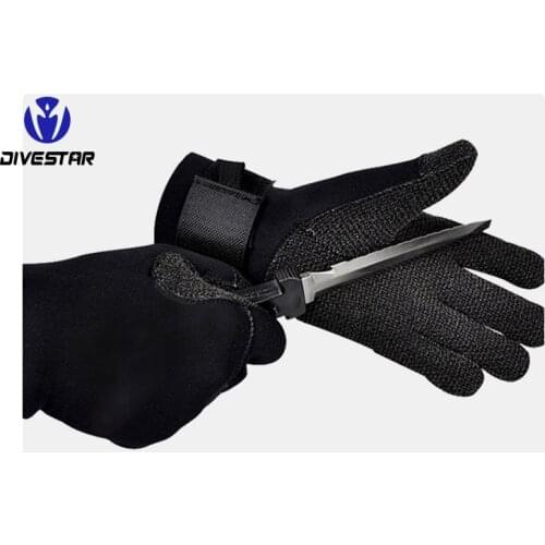 3MM Neoprene Kevlar Swimming Gloves Snorkeling Equipment Anti Scratch Keep Warm Wetsuit Material Surf Spearfishing Diving Gloves