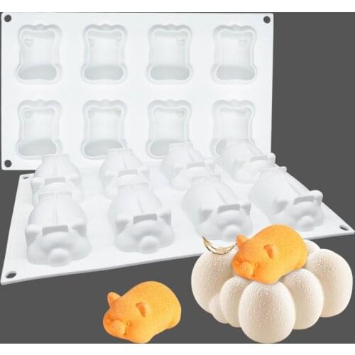 8 Lianjinzhumusi cake solid silica gel mold rice cake jelly silica gel mold ice cream silicone mold