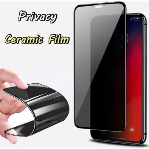 Sinzean 50pcs For IPHONE 13/12 pro/12 mini/11 Pro max/SE2 Privacy Ceramic film For IPHONE XS max/XR/78 Anti-glare Ceramic Film