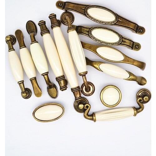 Antique Ceramic Handles for Furniture Drawer Knobs Kitchen Handles Cabinet Knobs and Handles Drawer Pulls Ceramic Knobs