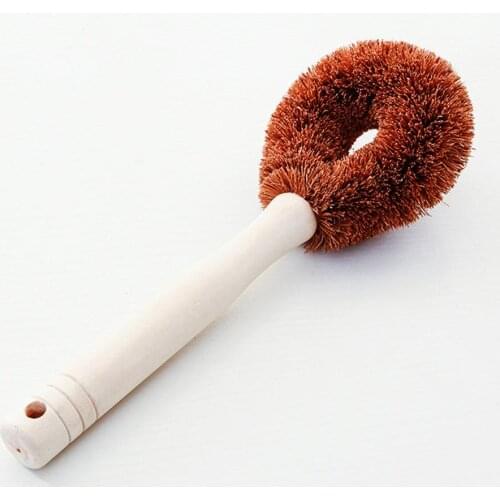 Non-stick Oil Pan Pot Washing Brush Coconut Palm Kitchen Cookware Accessories