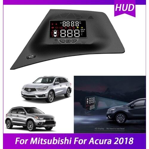 OBD2 HUD Car Head Up Display SpeedometerFor Mitsubishi For Acura 2018 Windshield Projector Digital Electronic Auto Accessories