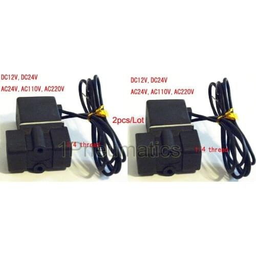 Free Shipping 2PCS/Lot 2P025-08 Plastic Solenoid Valve 1/4" 0~0.8MPa -5~80`C DC12V Drinking machine valve Miniature Valve