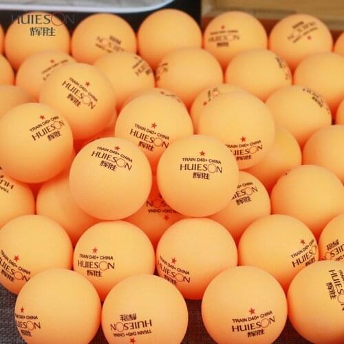 HUIESON 50Pcs/Pack New Material Table Tennis Balls D40mm+2.7g ABS Plastic Ping Pong Balls Teenager Adult Club Training Ball