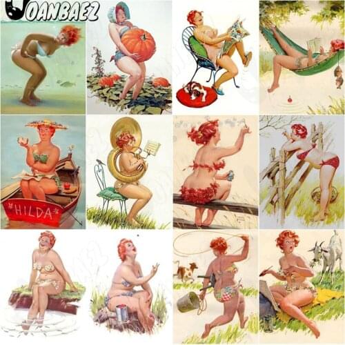 Sexy Girl Diamond Painting 5D Diy Character Cross Stitch Embroidery Cartoon Mosaic Kit Mosaic Craft Gift Design Home Decoration