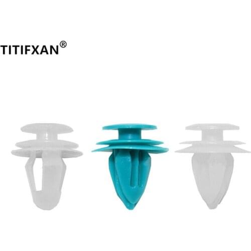 60PCS Auto door plate trim clip For Toyota RAV4 Reiz Crown Corolla plastic fastener