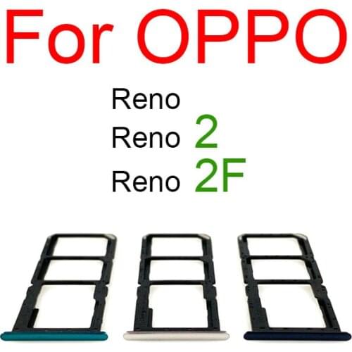 SIM Card Tray For OPPO Reno 2 2F SIM Card Socket Reader Holder Slot Replacement Parts