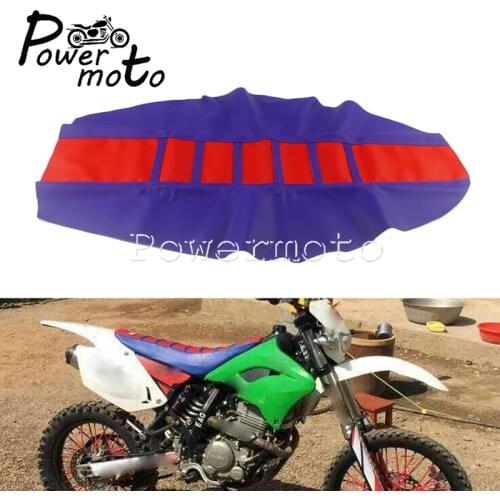 Motocross Orange Rubber Soft Ribbed Gripper Seat Cover Universal For 125 250 350 450 500 EXC SX SX-F XC XC-W XC-F SMR CRF
