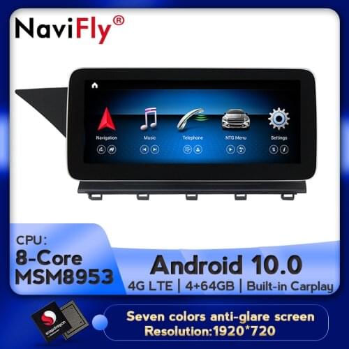 NaviFly Wireless Carplay Android 10 Car Multimedia Player for Mercedes Benz GLK Class X204 GLK220 GLK300 GLK350 Navigation GPS